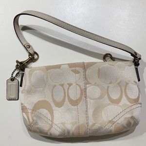 Coach Signature Jacquard Convertible Wristlet